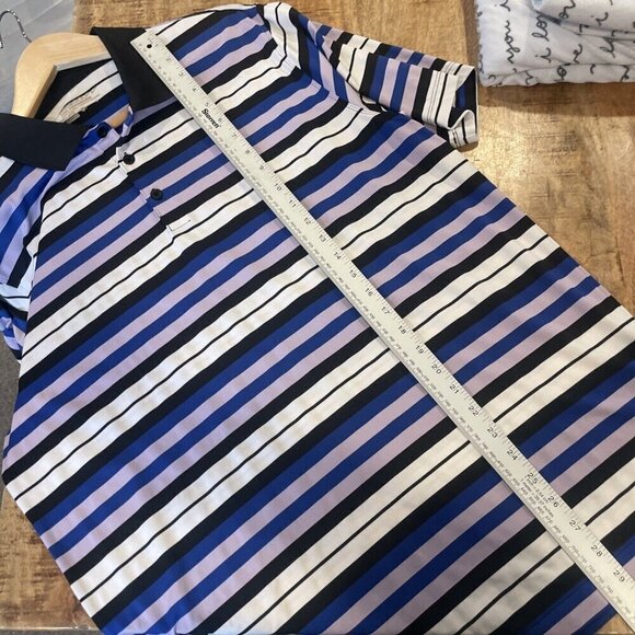 Nike Golf Polo Shirt Men's Large L Purple Collared Golfing Standard Fit - Picture 7 of 9